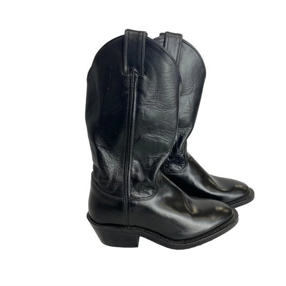 justin Shoes - BLACK Justin Cowboy Boots, 6